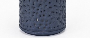 Lanterne suspendue en métal de style unique de qualité supérieure, revêtement en poudre bleue, porte-bougie en fer, lanternes décoratives avec verre - Product Image 4