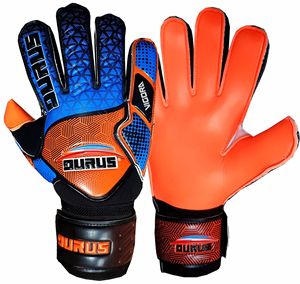 Wholesale High PU Leather Adjustable Wrist <b>Strap</b> Waterproof Non-Slip Full <b>Finger</b> Customizable Outdoor Football Goalkeeper Gloves - Product Image 1