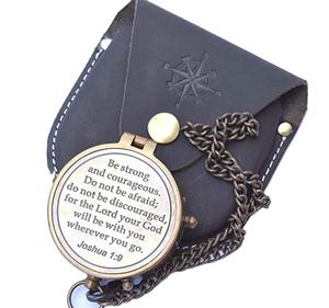 Outil de voyageur Boussole Citation plate Poésie Mini carte de poche Boussole pour la négociation Toute génération durable pour les voyages en plein air - Product Image 1