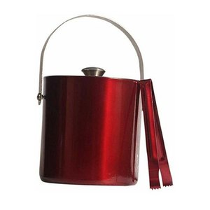 Premium Stainless Steel <b>Ice</b> Bucket with Leather Handles Mirror Finish Wine Chiller Champagne <b>Cooler</b> for Home Bar Party Decor - Product Image 6