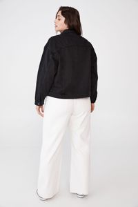 Women Denim <b>Jacket</b> Technical Fabric Jean Outerwear Performance Wear - Product Image 3