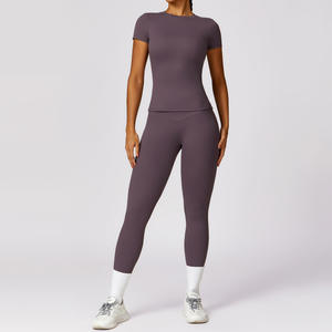 Hot Selling Soft <b>Yoga</b> Set Bra Leggings Athletic <b>Wear</b> Set Sports <b>Fitness</b> Suit <b>Yoga</b> Sets - Product Image 3
