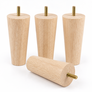 Solid Wood <b>Sofa</b> <b>Leg</b> Round Tapered Wooden Furniture Feet <b>for</b> <b>Sofa</b> Cabinet Chair Bed Easy Installation Solid Wood <b>Sofa</b> <b>Leg</b> - Product Image 1