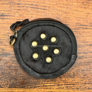 Real Cowhide Fur Leather Coin Purse Stylish New Designer Wallet & Holders Card Wallet Mini Coin Purse <b>Bag</b> Hair on <b>Change</b> Purse - Product Image 3