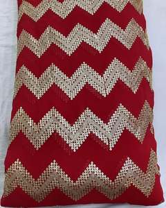 Coding embroidery <b>fabric</b> sequin <b>fabric</b> lace <b>fabric</b> organza <b>fabric</b> for designer abaya kaftan couture wholesale export buyer trade - Product Image 5