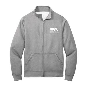 เสื้อฮู้ดดี้ผู้ชายแบบซิปเต็มตัว ทรงเข้ารูป สไตล์ลำลอง สำหรับฤดูหนาว คุณภาพพรีเมียม ผลิตตามสั่ง ผ้าโพลีเอสเตอร์/คอตตอน ระบายอากาศได้ดี บุด้วยผ้าฟลีซขนแกะ - Product Image 6