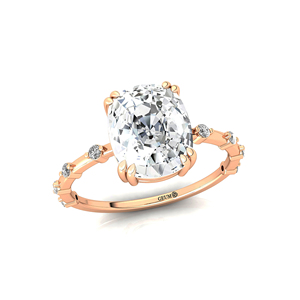 Bague de fiançailles tendance 2026 en or 14k 18k avec diamant de laboratoire taille Radiant certifié IGI CVD HPHT pour femme - Product Image 3