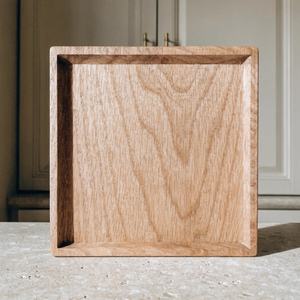 Elegante Bandeja de Servir Tradicional de Madera Natural Chapada en Oro para Ramadán y Bodas, Juego de 2 Piezas para Servir Café en la Cocina y en el Hogar - Product Image 1