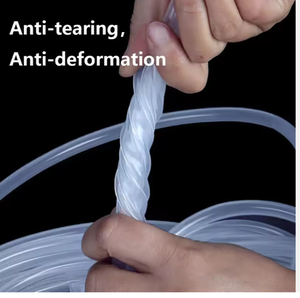 Tuyau flexible en silicone souple personnalisé, tube en caoutchouc à paroi mince, tube en silicone transparent de qualité alimentaire pour pompe péristaltique - Product Image 3