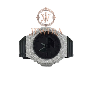Mossinate Waterproof <b>Rubber</b> <b>Watch</b> with Diamonds – Elegant and Functional Timepiece for Men and Women on the Go - Product Image 1