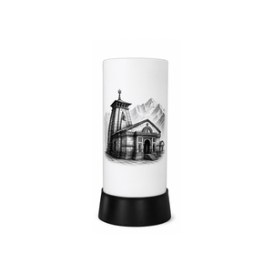 Modern Spiritual LED Table Lamp Printed Linen Lampshade Warm White <b>Light</b> Energy Efficient Decorative <b>Night</b> <b>Light</b> for Meditation - Product Image 1