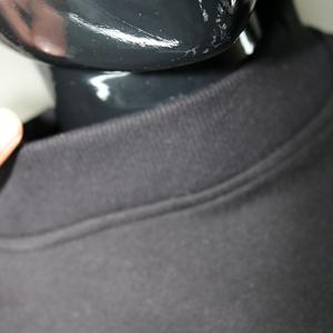 Sudadera R B BLACK con Cuello Alto, 100% Algodón, Apliques Blancos y Negros Bordados, CLUSH SPORTS, Invierno - Product Image 6