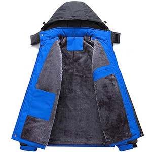Custom <b>Men</b> Outdoor Jacket <b>Fleece</b> <b>Lined</b> Hooded Winter Hiking <b>Coat</b> Wholesale OEM ODM Private Label Manufacturer - Product Image 6