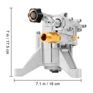Pompa di Ricambio per Idropulitrice Verticale con Albero da 7/8 Pollici, 3400 PSI, 2.5 GPM, Compatibile con Idropulitrici ad Alta Pressione, Kit Pompe per Idropulitrici - Product Image 5