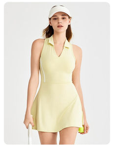 Jupe de tennis à séchage rapide et très extensible pour femme, vêtements de sport, tenue de compression pour le tennis, robe de tennis une pièce tendance, vêtements de yoga haut de gamme - Product Image 5