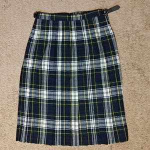 Robe bleue traditionnelle pour femmes, plissée en laine à carreaux Gordon Tartan, jupe écossaise polyvalente pour filles - Product Image 2