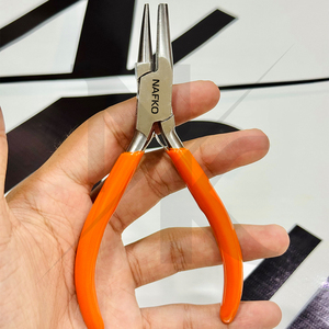 Nuevas herramientas de joyería: Alicates de punta redonda para conformar huecos, de acero inoxidable de 130 mm, para abalorios y alambre, con muelle. - Product Image 2