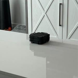 Square Wooden <b>Coasters</b> <b>With</b> Elegant Gold <b>Holder</b> <b>Set</b> Perfect For Coffee Tea Cups Home Kitchen Table Decor And Guest Serving - Product Image 3