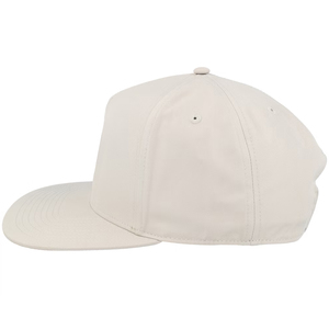 Casquettes personnalisées en coton sergé, casquette snapback à 5 panneaux avec logo brodé, bord légèrement incurvé non structuré, casquette personnalisée à profil bas - Product Image 2