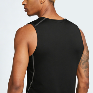 High Quality Summer Custom Oem Blank Training Fitness Gym Wear Men Compression <b>Shirt</b> <b>Sleeveless</b> <b>T</b>-<b>Shirts</b> Men's Tank Tops - Product Image 4