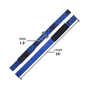 Blue Weightlifting <b>Straps</b> with Anti-Slip Design <b>Velcro</b> Closure for Gym Use Unisex Weightlifting <b>Straps</b> For Sale - Product Image 5
