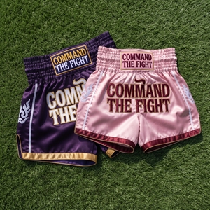กางเกงมวยไทยสำหรับฝึกซ้อม กางเกงมวยไทยสำหรับแข่งขันระดับมืออาชีพ กางเกงมวยไทยปักลายขายส่ง - Product Image 1