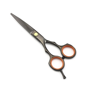 J2 Stainless Steel Barber Salon Hair Cutting Straight Scissors Black Plasma Color Unique Design Barber Shears Sharp Blade - Product Image 3