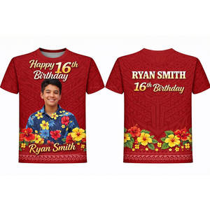 Camiseta de Algodón Grueso de Primera Calidad, Personalizada para Eventos, Unisex, Camisetas con Estampado para Cumpleaños y Ceremonias - Product Image 5