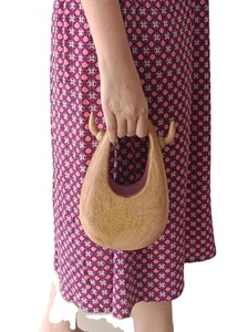 Monedero de madera vintage con cierre abierto personalizado para mujer Diseño portátil - Product Image 4