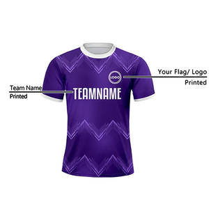 Última Tendencia en Camisetas de Fútbol Americano Personalizadas, 100% Poliéster, Servicio OEM, Camiseta con Logotipo para Hombre, Protección UV para Verano - Product Image 3