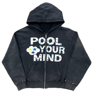Sweat à capuche polaire épais vintage pour homme - Effet vieilli délavé à l'acide, coupe oversize unie, streetwear personnalisé, coupe carrée - Product Image 3
