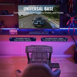 Soporte de Volante de Carreras de Acero Resistente, Compatible con Logitech G923/G920/G29 y Thrustmaster T248P, para Accesorios de Juego - Product Image 5