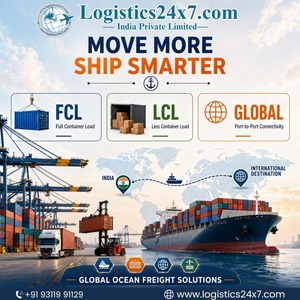 Logistics24x7 Soluciones Globales de Transporte Marítimo FCL LCL Servicios de Envío de la India a Destinos Internacionales - Product Image 1