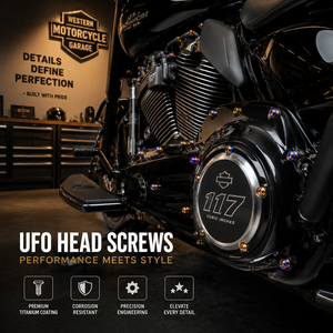 SOMOTO Taiwan SUS304 Stainless Steel Motorcycle Fairing Screws M4 Self-Tapping Bolts UFO Head PVD Burnt Titanium <b>Fasteners</b> - Product Image 1