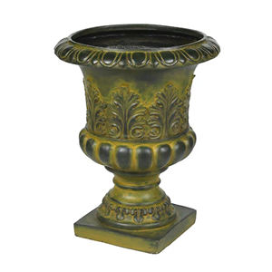 High Quality Powder Coated Metal <b>Urn</b> Planter <b>Garden</b> and Home Decorative Embossing Styled <b>Urn</b> for Balconies or Roof <b>Gardens</b> - Product Image 5