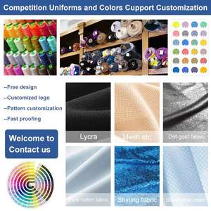 Uniformes de Porristas Personalizados al por Mayor para Adultos, Diseño de Logotipo Gratuito, Impresión por Transferencia de Calor, Unisex, 100% Poliéster, Alta Calidad - Product Image 2