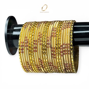 Fashion Highest Selling Kids Gold Plated Stainless Steel <b>Crystal</b> Wedding Premium Zircon Bangles for Gifts Wholesale Price - Product Image 5