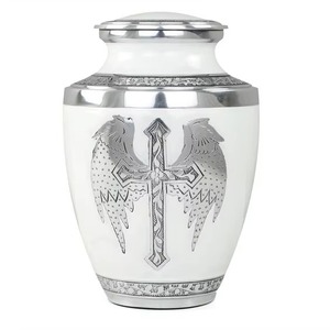 Handcrafted Metal Cremation Urn With Black Coated for Human Ashes Adult <b>Memorial</b> Urn with Secure Lid - Product Image 4