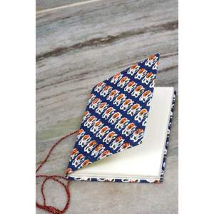 Diario hecho a mano con cubierta de tela impresa digitalmente, 100 hojas de papel premium, regalo para mujeres. - Product Image 6