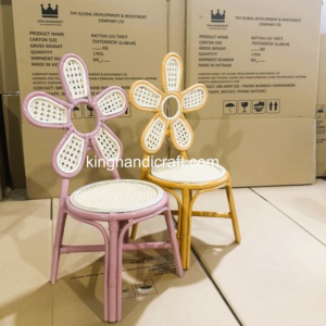 Silla Infantil de Ratán Tejida a Mano, Resistente, para Alquiler en Fiestas de Cumpleaños, Muebles para Eventos, Proveedor Mayorista OEM ODM - Product Image 6