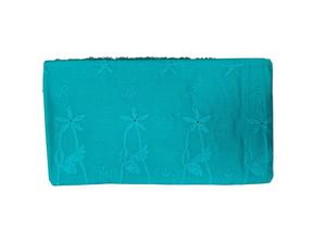 Tela bordada de algodón tejida de la mejor calidad en azul pavo real/Firozee, ligera y transpirable para vestidos de mujeres y niñas. - Product Image 4