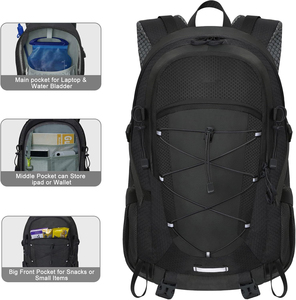 Hiking <b>Backpack</b> Lightweight Travel Daypack Outdoor Sports Bag 35L Waterproof Hard Shell Men Women Camping Trekking - Product Image 3