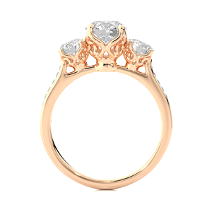 Anillo de Mujer con 19 Piedras de Diamante Cultivado en Laboratorio de 1.82CT, Oro de 18K, Forma Redonda, con Certificado IGI y Claridad VS1, Venta al Por Mayor - Product Image 2