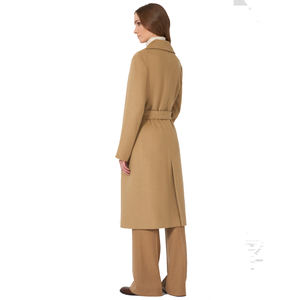 Abrigo Largo Vintage para Mujer con Cierre de Cinturón |   Proveedor Mayorista OEM - Product Image 3