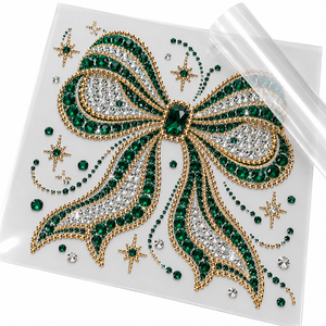 Lámina de Transferencia de Motivos Termoadhesivos Personalizados con Pedrería, Apliques de Cristal para Ropa, Decoración de Moda DIY - Product Image 2