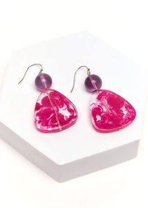 Boucles d'oreilles pendantes vintage pour femmes, design en résine, nouveaux styles, accessoire de mode authentique - Product Image 4