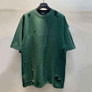 Camiseta Oversize Vintage para Hombre, Lavado Ácido, 240g, Unisex, Superventas, con Logotipo Personalizado Bordado, Estampado Gráfico, Corte Holgado, Lisa - Product Image 5