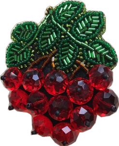 Broche Bordado con Cuentas de Inspiración Vintage, Pin Decorativo Hecho a Mano para Mujeres y Niñas - Product Image 1