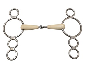 Bocados de equitación premium de acero inoxidable, bocado de freno para entrenamiento ecuestre, equipo de arreos para caballos, diseño duradero - Product Image 2