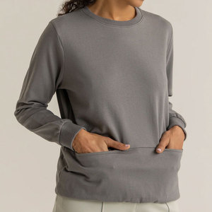 Sweat-shirts pour femmes en tricot formel personnalisés de haute qualité OEM, coupe ajustée, extensibles, confortables, respirants et à séchage rapide pour l'hiver - Product Image 6
